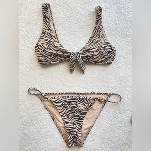Tiger printed hollister bikini